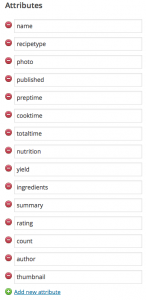 Attribute List