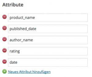 Review Rating Attributes