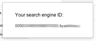 Google Custom Search Engine ID
