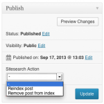 Custom Search WordPress Plugin Screenshot of the Metabox