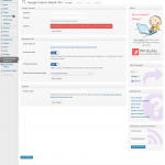 Custom Search WordPress Plugin Screenshot Settings Page